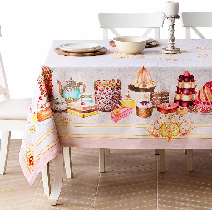 Maison d' Hermine Premium Table Cloth Rectangle Table 100% Combed Cotton 108 x by MaisondHermine