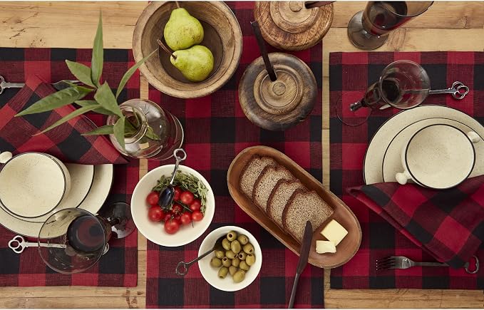 Solino Home Linen Checkered Table Runner 60 Inches - Image 3