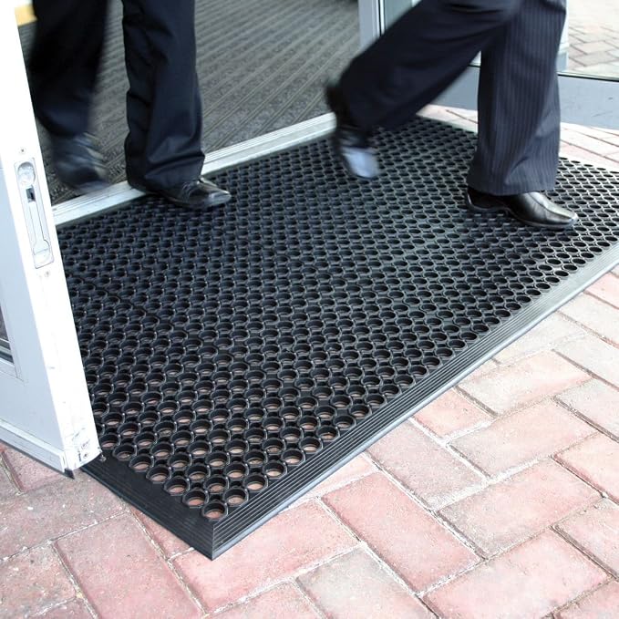 Large Rubber Doormat for Outside by Lovinland