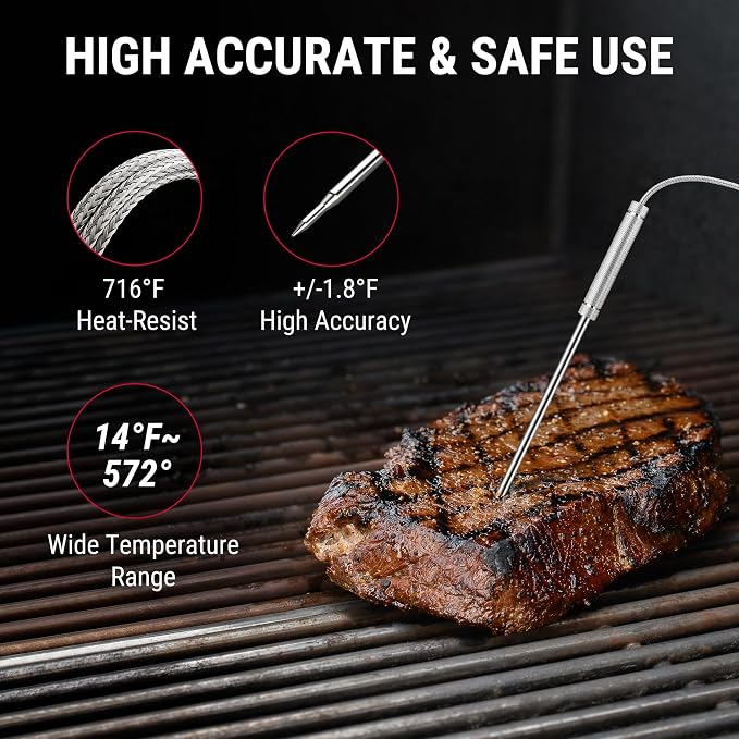 ThermoPro 650 ft Wireless Meat Thermometer Digital - Image 9