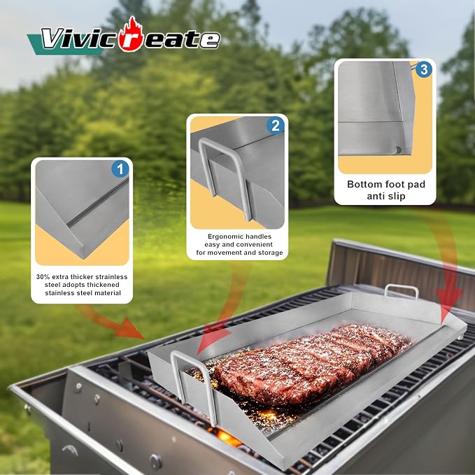 Vivicreate Stainless Steel Outdoor Griddle - Image 7