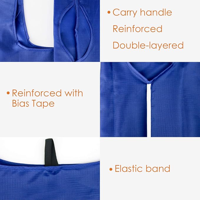 BeeGreen Blue Reusable Grocery Bags Wholesale Royal Reusable Kitchen Bags Bulk - Image 7