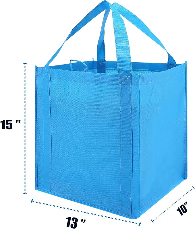 NERUB Set of 10 Reusable Grocery Bags Heavy Duty Shopping Bags Large Grocery - Image 4