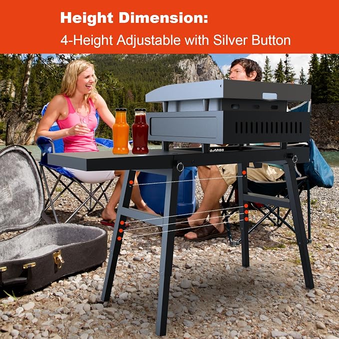 Griddle Stand for Blackstone 17"and 22" Tabletop Griddle, Foldable Grill Table - Image 3