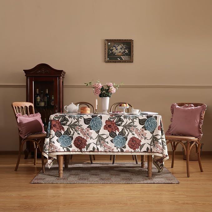 French Linen Tablecloth for Rectangle Table, Home Decor Table Cover for Kitchen - Image 8
