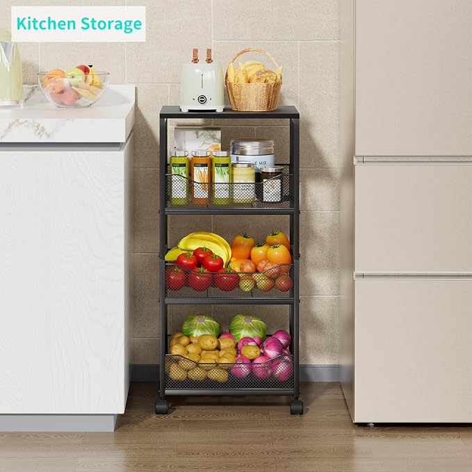 HapiRm Fruit Basket Kitchen Cart - Image 2