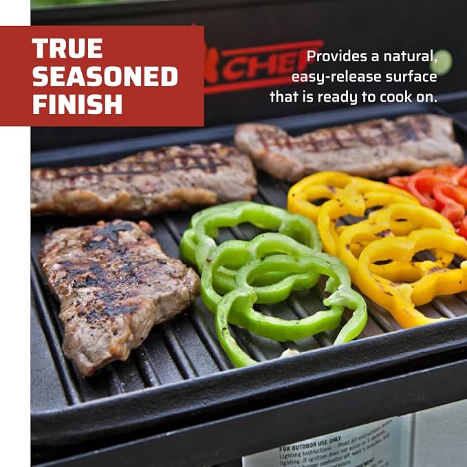 Camp Chef Reversible Pre-Seasoned Cast Iron Griddle, Cooking Surface 14 in. x 16 - Image 4