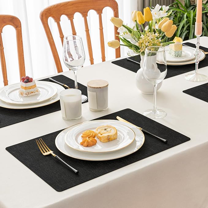 Romanstile Vinyl Placemats Set of 4-12 X 17 Inch - Image 2