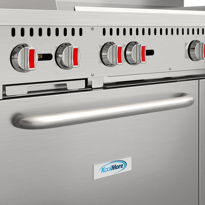 KoolMore 60 in. Double Oven Commercial Cooking Range - Image 7
