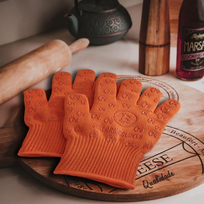 Grill Armor Oven Gloves – 932°F Heat, Fire & Cut Resistant Mitts - Image 9