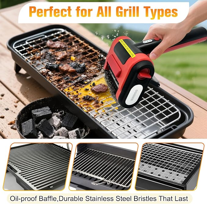 Grill Cleaner for Outdoor Grill, Electric Grill Brush for Grill - Image 5