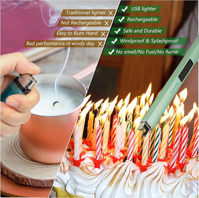 MEIRUBY Electric Candle Lighter, Christmas Stocking Stuffers Gifts - Image 4