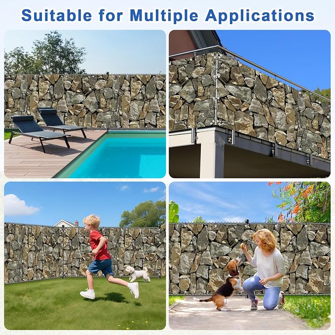 UPGRADE 4'x22'Customized PVC Privacy Fence Screen - Image 7