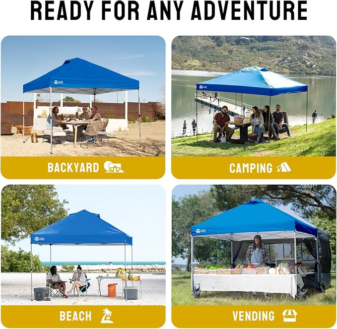 CROWN SHADES 12x12 Pop Up Canopy Outside Canopy, Patented One Push Tent Canopy - Image 4