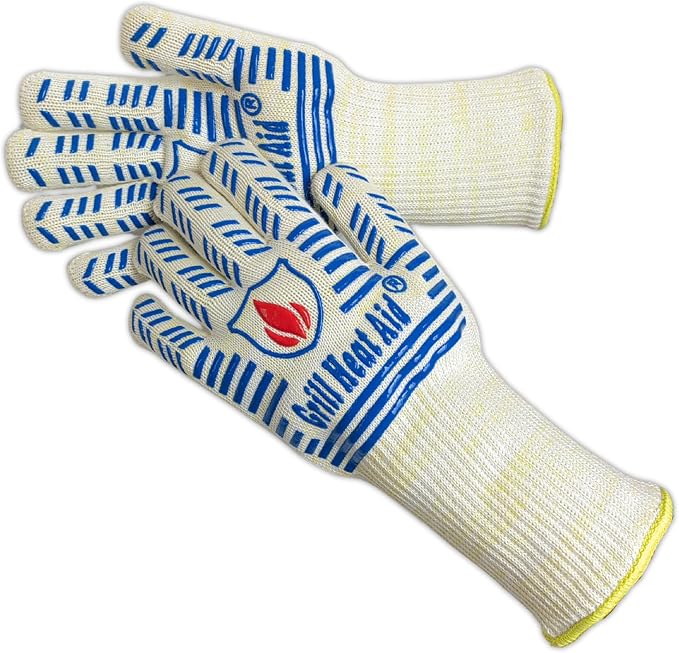 GRILL HEAT AID BBQ Grill Gloves 1472°F by GrillHeatAid