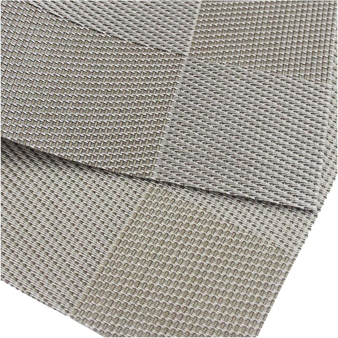 PIGCHCY Placemats Heat-Resistant Non-Slip Washable Easy to Clean Woven Vinyl - Image 6