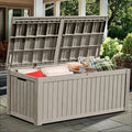 YITAHOME 150 Gallon Large Deck Box w/Divider, XL Waterproof Outdoor Storage by YITAHOME