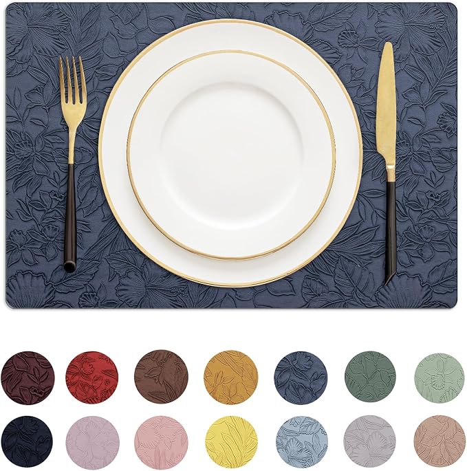 Romanstile Vinyl Placemats Set of 6-12 X 18 Inch by Romanstile