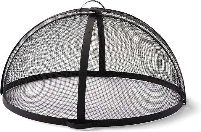 SUNCREAT Outdoor Fire Pit Spark Screen Cover Accessory, Patio Round by SUNCREAT