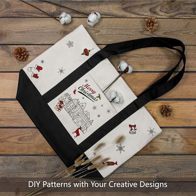 TOPDesign 30-Pack Canvas Tote Bags - Image 3