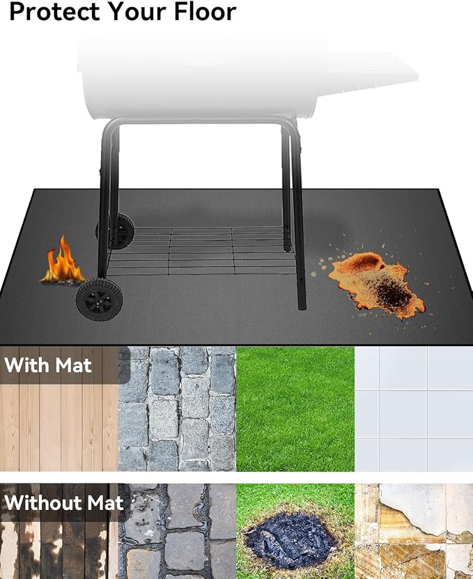 55×39 inch Heavy Duty Large Under Grill Mats - Image 3