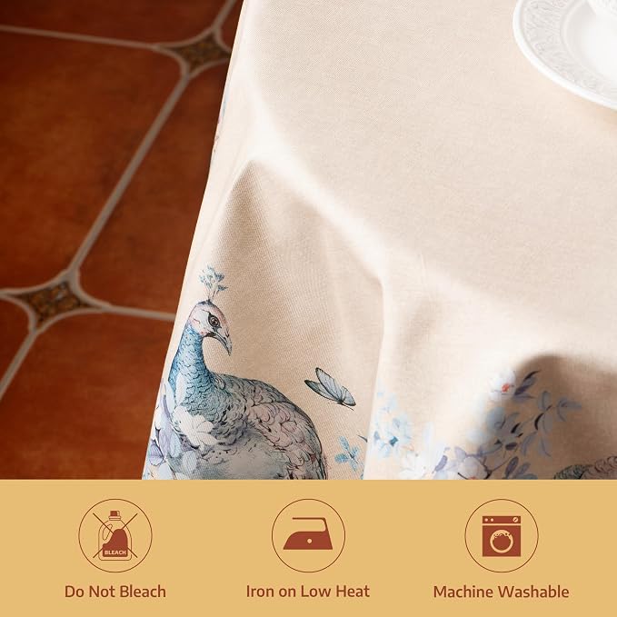 Maison d' Hermine Premium Table Cloth Round Table 100% Combed Cotton 70" - Image 8