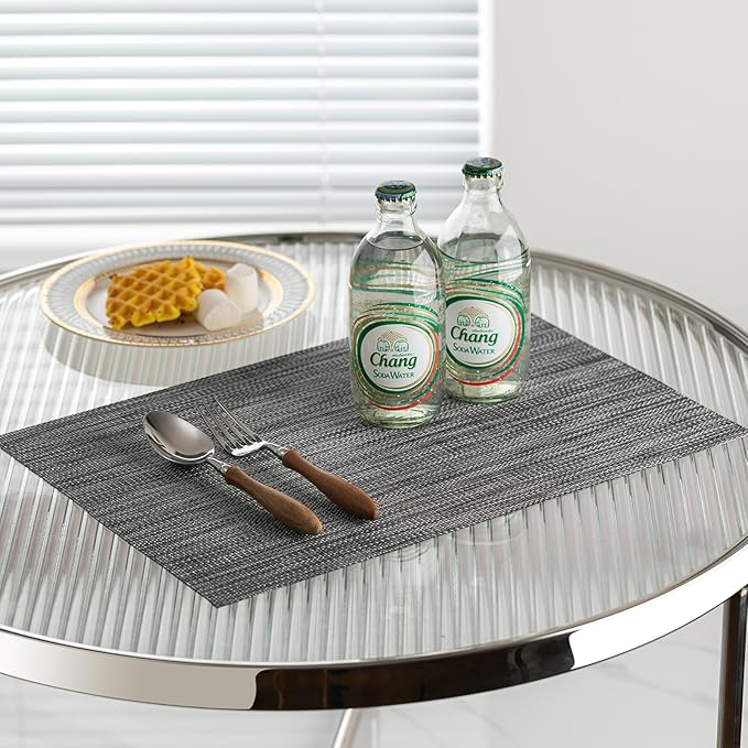 LEXMORE PlaceMats Set of 12 Vinyl/Plastic Woven Place Mats - Image 6