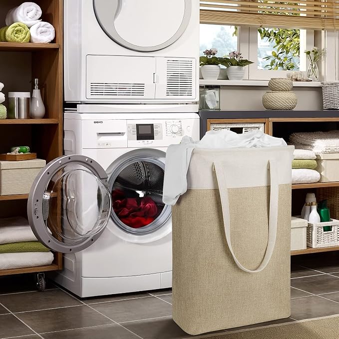 Laundry Hampers 15.2Lx7.5Wx23H Small&Tall Slim Fabric Laundry Baskets Thin - Image 3