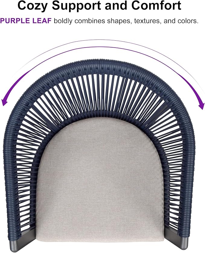 PURPLE LEAF Outdoor Dining Set for 10 All-Weather 12 Pieces Patio Aluminium - Image 3