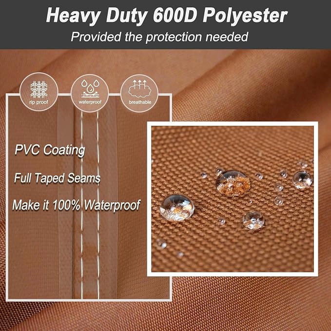 NettyPro Grill Cover Heavy Duty Waterproof 32 inch, Outdoor 2 Burner BBQ Gas - Image 2