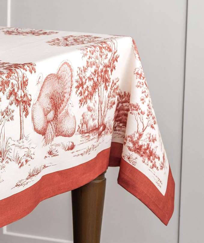 Maison d' Hermine Table Cloth Rectangle Table 100% Cotton 54 x 72 Inches Fall - Image 8