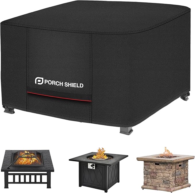 Porch Shield Square Patio Fire Pit Cover Fade Resistant Waterproof Outdoor by PorchShield