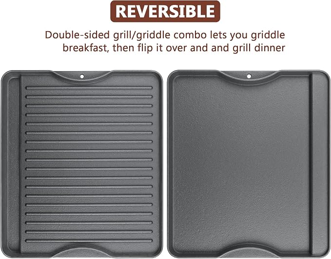 Cast Iron Griddle for Camp Chef, Reversible Griddle for Outdoor Cooking 14" x - Image 2