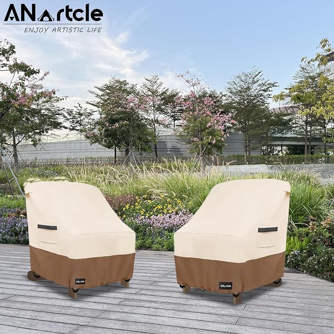 Patio Adirondack Chair Cover 2 Pack, 600D Waterproof Heavy Duty Outdoor Chair - Image 7