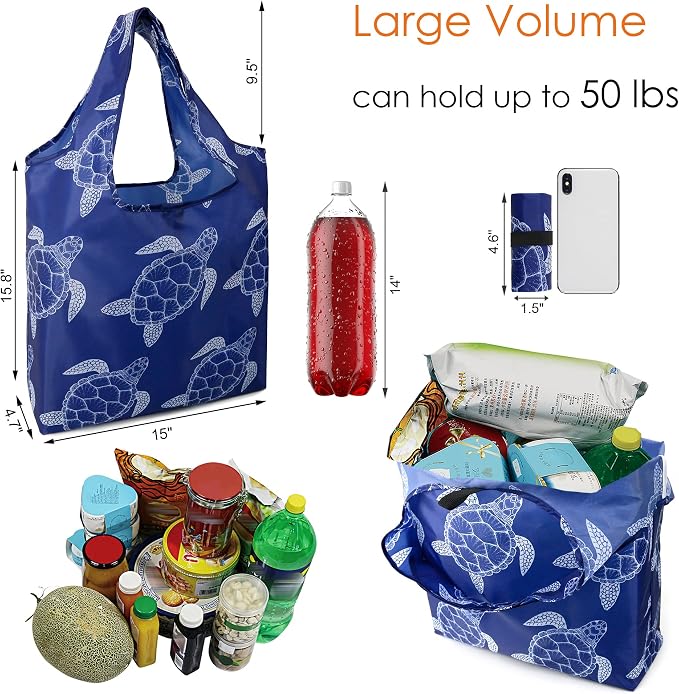 BeeGreen Animal Reusable Shopping Bags Grocery Totes 10 Pack - Image 2