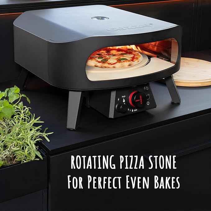 17" Gas Pizza Oven with Rotating Pizza Stone - Image 2