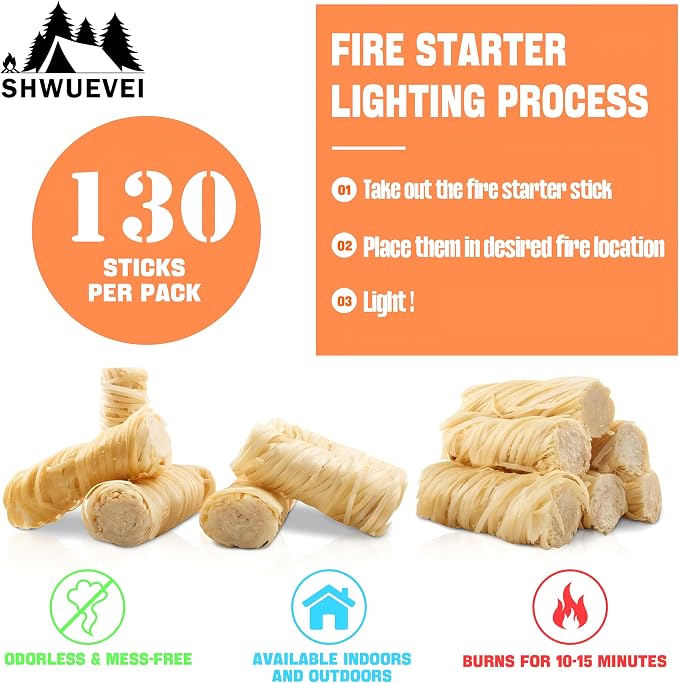 Shwuevei 130 pcs Fire Starter - Image 4
