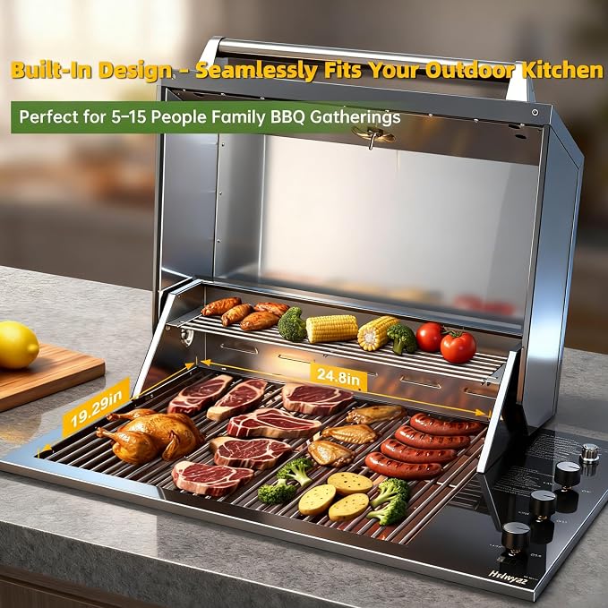 34-Inch Premium Built-In Liquid Propane Griddle - Image 2