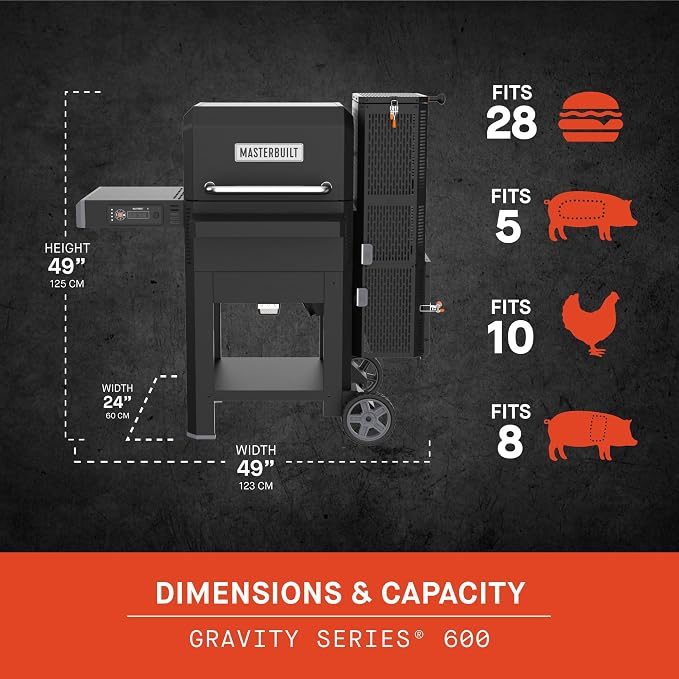 Masterbuilt® Gravity Series® 600 Digital Charcoal Grill and Smoker, WiFi - Image 11