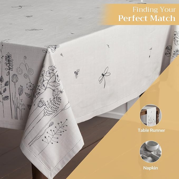 Maison d' Hermine Table Cloth Rectangle Table 100% Cotton 60 x 120 Inches - Image 5
