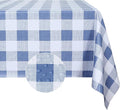 Romanstile Gingham Rectangle Plastic Tablecloth, 100% Waterproof Checkered PVC by Romanstile