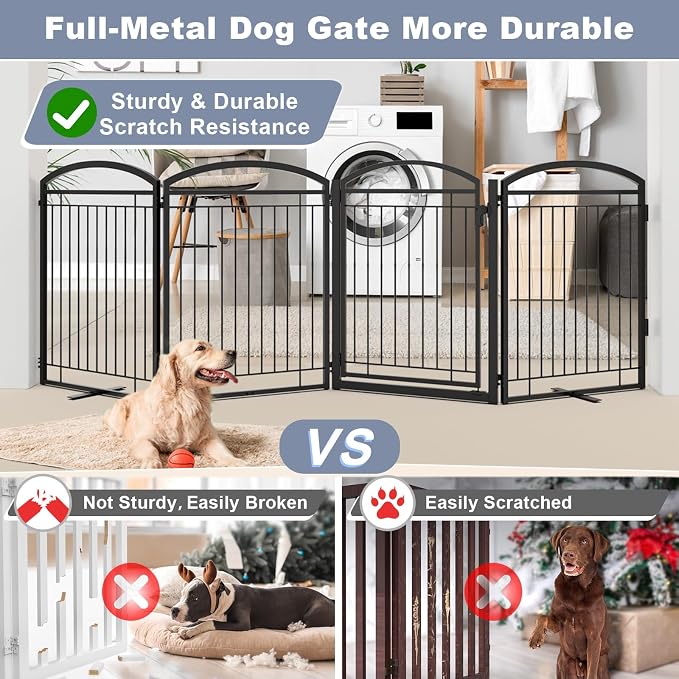 Full Metal Free Standing Dog Gate - Image 2