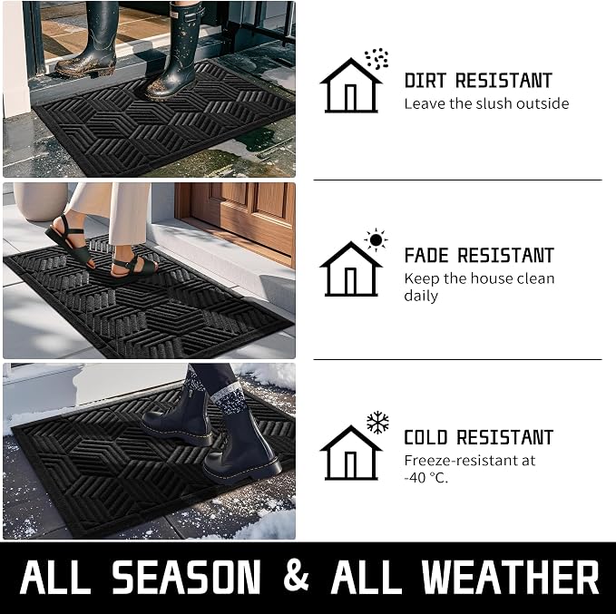 Yimobra Door Mats Outdoor 29.5x17, All-Season Waterproof Outdoor Mats - Image 6