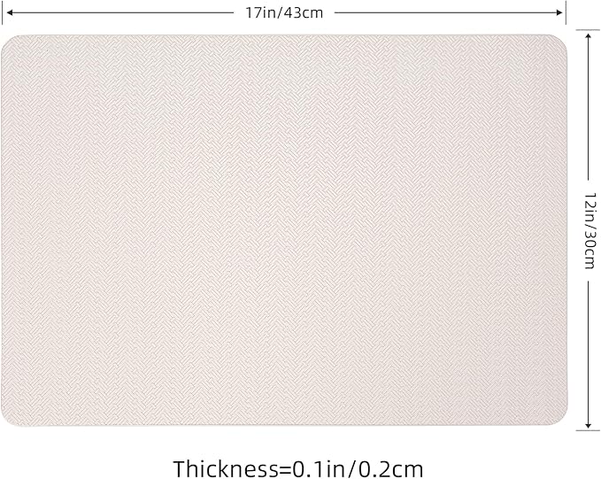 Faux Leather Placemats Set of 4 – 17x12 Inch Vinyl Table Mats, Heat Resistant - Image 6