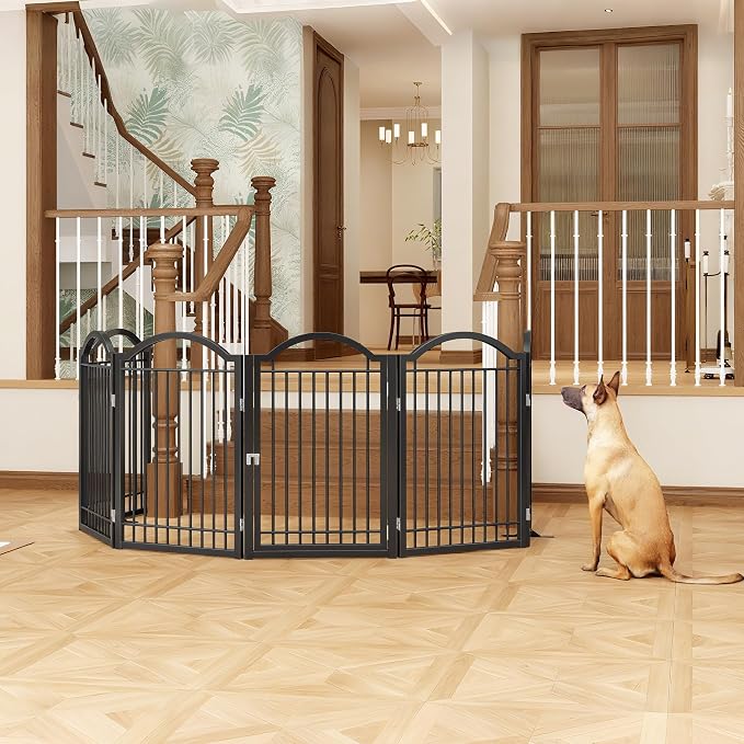 BHG Metal No-Assembly Freestanding Dog Gate - Image 3