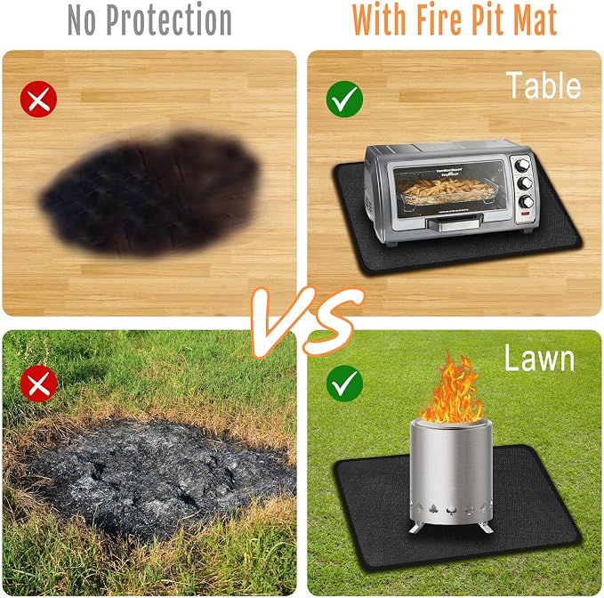 24x18 Inches Under Grill Mat for Outdoor Tabletop Grill Deck Protector - Image 6