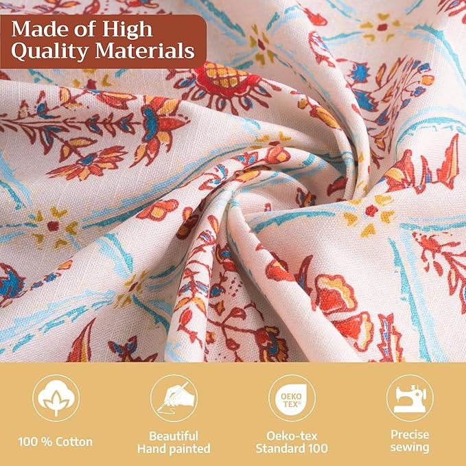 Maison d' Hermine Table Cloth Rectangle Table 100% Cotton 60 x 90 Inches Fall - Image 3