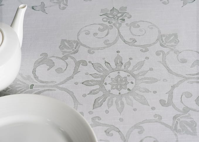 Maison d' Hermine Table Cloth Round Table 100% Cotton 69 Inches Tablecloth - Image 8