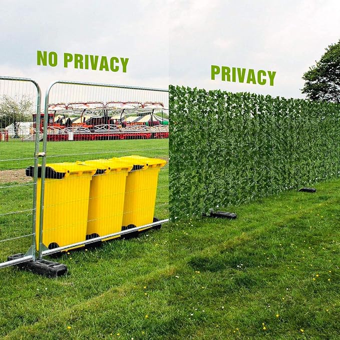 DearHouse Artificial Ivy Privacy Fence Wall Screen, 39.3x236.2inch Artificial - Image 3