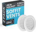 Repa Market 4 Inch White Round Air Vent Cover by RepaMarket